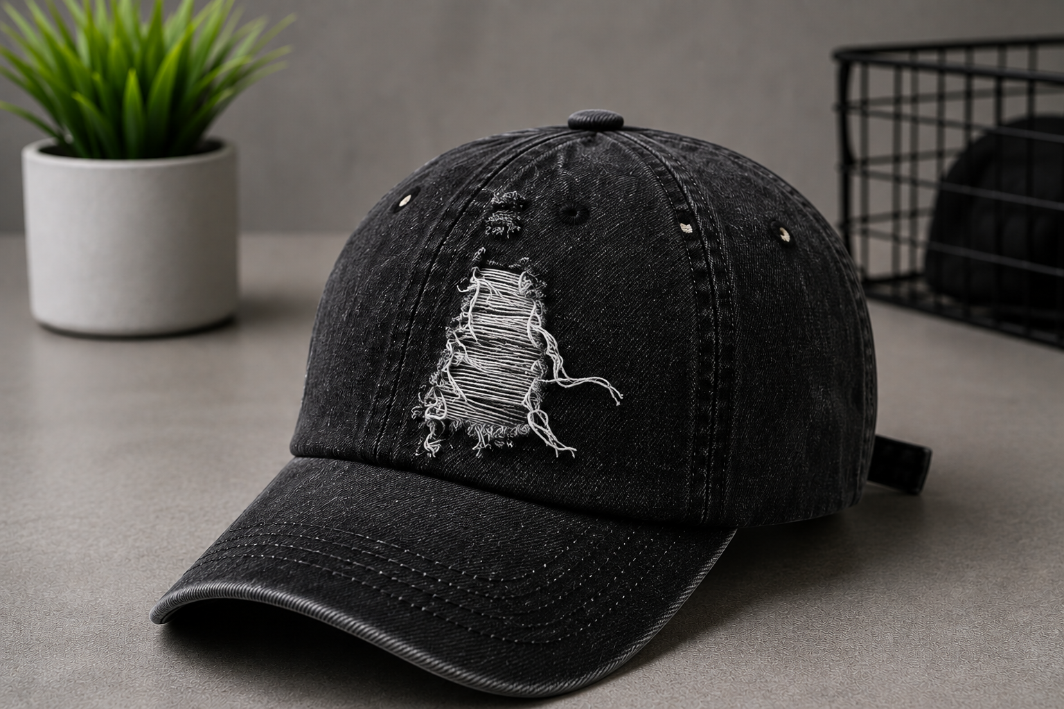Vintage™ Distressed Denim Cap