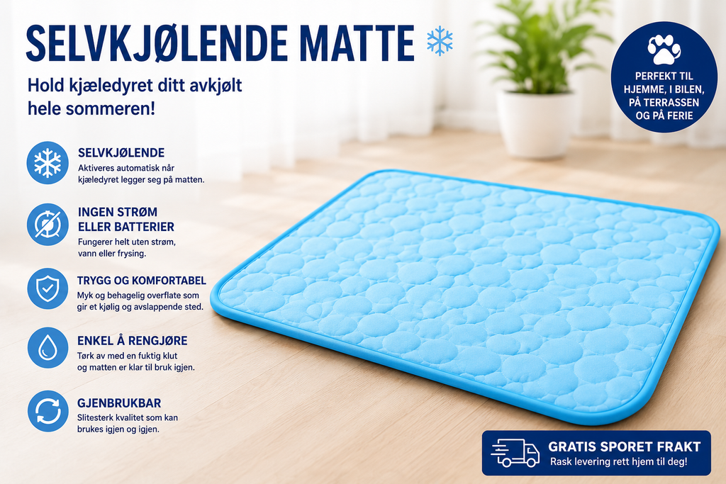 PetComfort™ - kjølende teppe for hund og katt